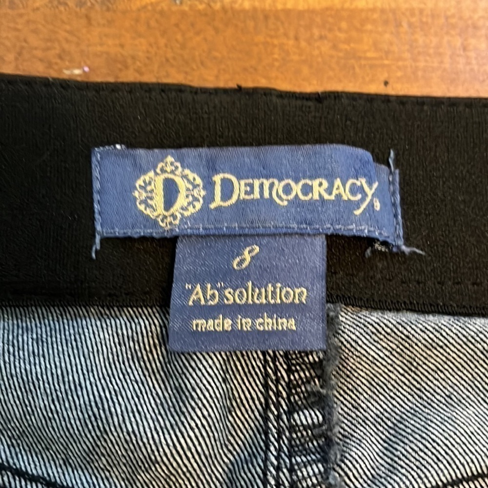 DEMOCRACY Ab solution straight leg jeans size 8 - Picture 5 of 8